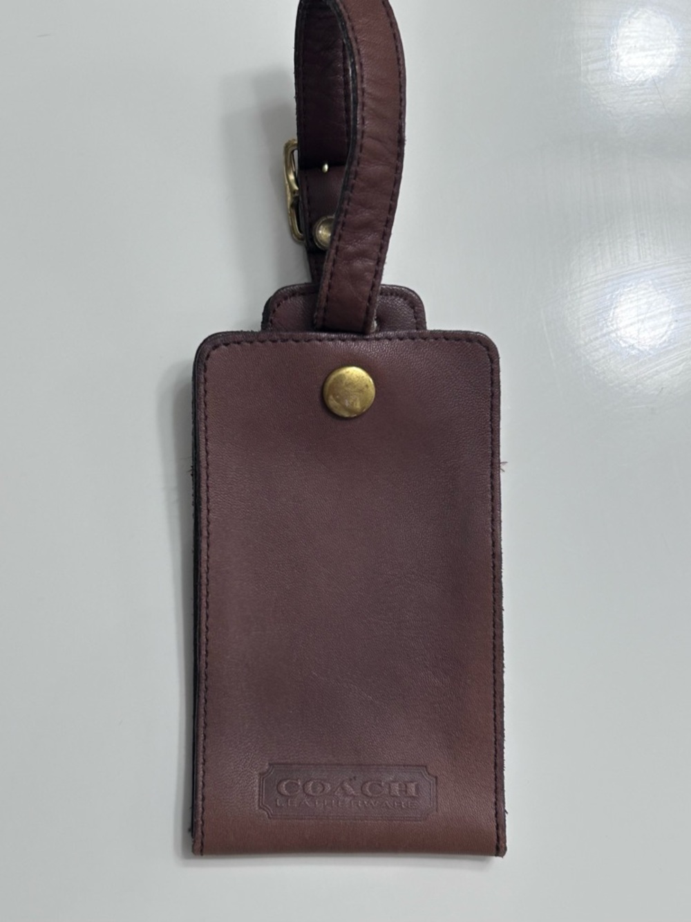 Vintage Coach Leatherware Mahogany
Luggage Tag #7221